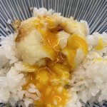 天ぷらめし 金子半之助 - 玉子の卵かけご飯