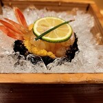 銀座 しのはら - ボタン海老とウニ