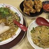 尾道らーめん 麺屋壱世 - 料理写真:ラーメン＆唐揚げ半チャーハンセット