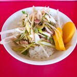 ラーメンショップ - ネギライスにたくあん
