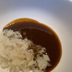 蒼 - ここにも、但馬玄が200gほども使われているという、きっと世界一贅沢なカレー。
      ごはんだって、纏っているのです。