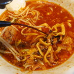 ラーメン二郎 - 赤酢投入～♪