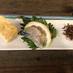 そば酒房　福島 - お通し3点盛り