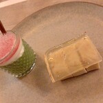 フォカッチャディレッコ500 - ルッカ風　春野菜のスープ仕立て "ガルムージャ"と、塩鱈のクレープ