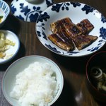 竹屋 - 鰻定食4切れ＠2550円