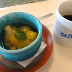 ビラブリガーデンカフェ - 竹盛り膳 ￥1500 のデザート / ドリンクバーのコーヒー