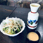 ビストロ黒屋 - サラダ&コーンスープ