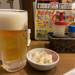 Hamukatsu Jinja - ビール　おとおし