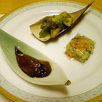 日本料理くらよし - 筍とさざえの味噌焼き、ホタルイカの沖付け