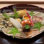 御料理 寺沢 - 旬菜盛合せ