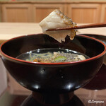 御料理 寺沢 - 炭火焼の鱸は身がホックホク