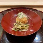 御料理 寺沢 - 穴子の飛龍頭に虎杖