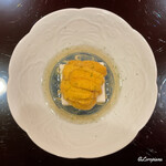 御料理 寺沢 - 養老豆富と三陸産の生海胆