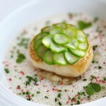 アジュール フォーティーファイブ - 貝の旨味がシャルドネにピッタリ。