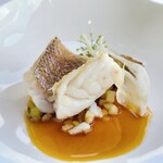 アジュール フォーティーファイブ - 甘鯛のヴァプール、ブイヤベースのソース