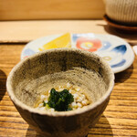 日本橋 蕎ノ字 - ☆蕎麦の実と浜名湖産の舞阪生海苔