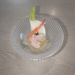 麺の風 祥気 - カニしおそばのお供(カニジュレ)