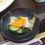 上総モナークカントリークラブ レストラン - お新香のアップ