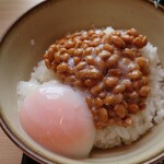 ゆで太郎 - 温玉納豆ご飯！