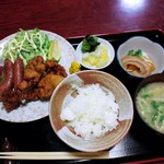 Daiyasu - 地鳥唐揚定食　￥750-