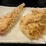 讃岐うどん 白庵 - ちくわ天、とり天