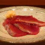 鮨 しみづ - 日南カツオの乾燥熟成アップ