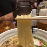 Kamatake Udon Akashiyaki - 麺リフトアップ