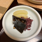 一乗院 - 香の物。昆布と山椒が爽やかに香ります。