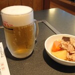 177048719 - 生ビール中、お通し