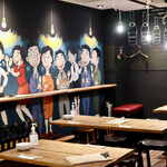 餃子とスパークリング バブルス - 落ち着く空間