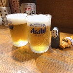 Kabocha - 瓶ビール
                        アサヒスーパードライから☆