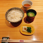 Kitashinchi Ookurano - 鯛めし、お味噌汁、お漬物