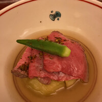 日本料理 晴山 - 賀茂茄子と佐賀牛