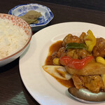 Fukuten - 鶏肉の甘酢あんかけランチ
