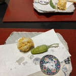 和食料理 和ごころ いなほ - 揚げ物　稚鮎もあったのですが､写真撮る前に食べてしまいました｡香ばしく美味しかった｡