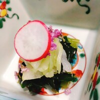 かなざわ玉泉邸 - 白海老と加賀野菜の小鉢