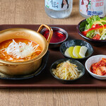 Seafood spicy Ramen set meal