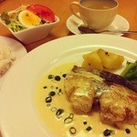 レストラン じぇびあん - サワラのソテー・白ワインソース（日替りランチ）
