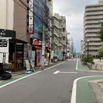 カフェ・鈴木 - 右が鳩ぽッぽ公園、左がBAKAYAROという居酒屋の角を右折。