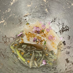 鮨 しみづ - 有明海の平貝と若芽の潤菜