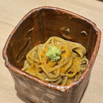 鮨 しみづ - 雲丹蕎麦！こんなの初めてだ！