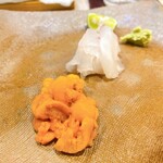 うを徳 - 真鯛　＆　馬糞海胆