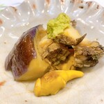 うを徳 - 黒鮑　＆　京都産饅頭茄子