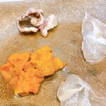 うを徳 - 真鯛　＆　馬糞海胆