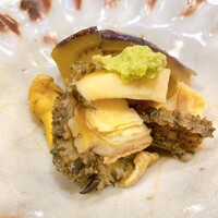 うを徳 - 黒鮑　＆　京都産饅頭茄子