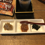 麹町いづみや しろ - ⑥ 十穀みそ三品盛