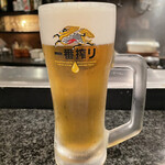 焼とりふた神 - 生ビール600円