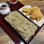 手打蕎麦 はしば - 「旬の逸品　桜海老のしんじょ揚げせいろ」1,500円