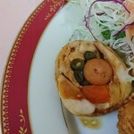 京町クロケットファミリー - 野菜とウインナーの鶏肉巻き