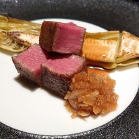 肉割烹 肉かぶく - シャトーブリアンの炭火焼き